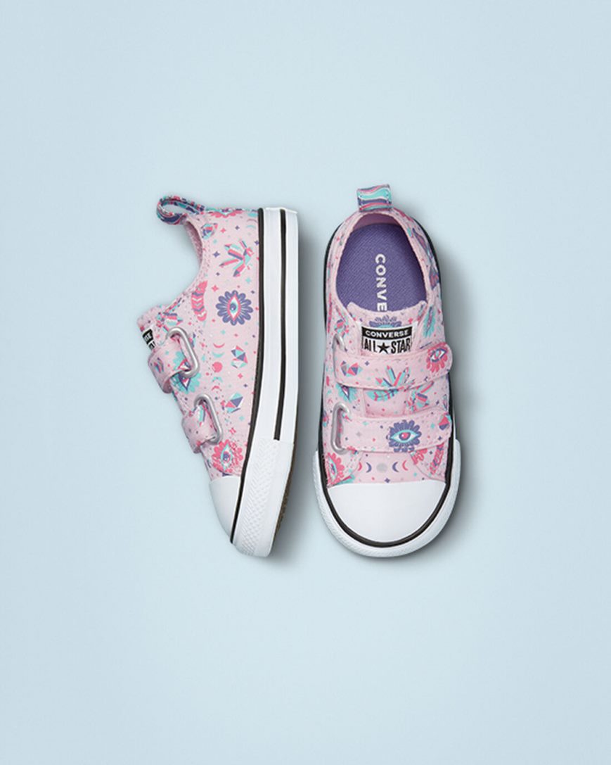 Boys' Converse Chuck Taylor All Star Easy-On Mystic Gems Low Top Shoes Pink | AU 689C5Y